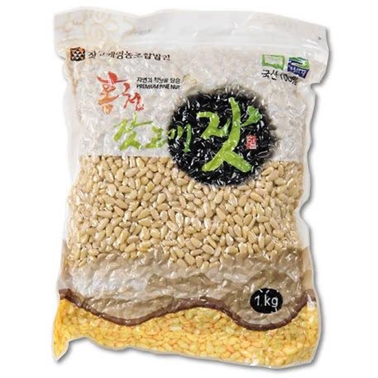 잣고개영농조합법인 국내산 홍천 백잣 1kg (1개)_이미지