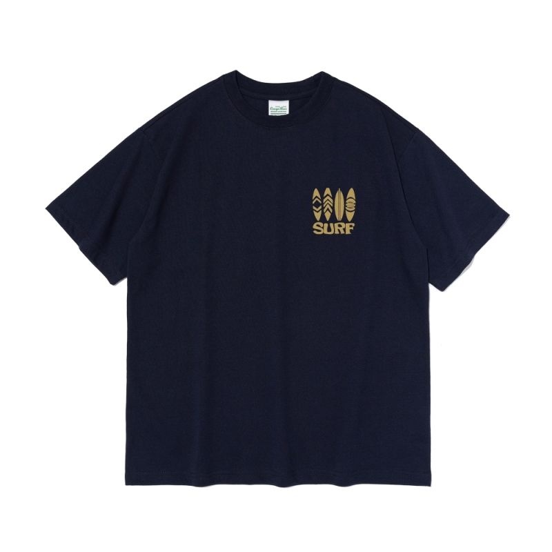 트래블 TRAVEL LINE SURF SHORT-S리 LEEVE T-SHIRT NAVY black CB25SF0902 94..