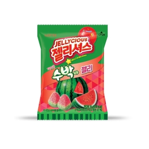 롯데 젤리셔스 청포도 죠스바 수박바 젤리
