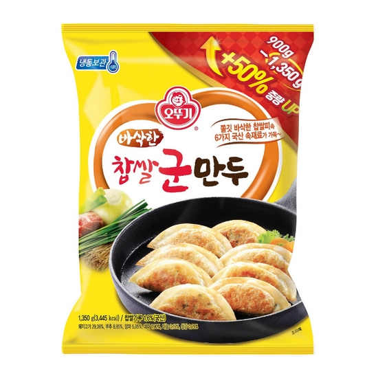 오뚜기 찹쌀군만두 1.35kg이미지입니다. 누르면 해당 게시물로 새창이동합니다.