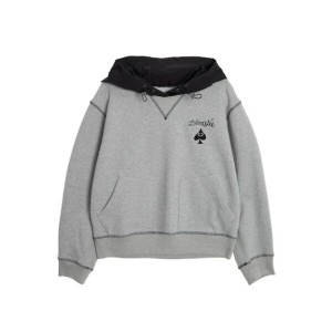 나일론 데바스테 후드 스웻셔츠 화이트 DSFDVTP04_이미지