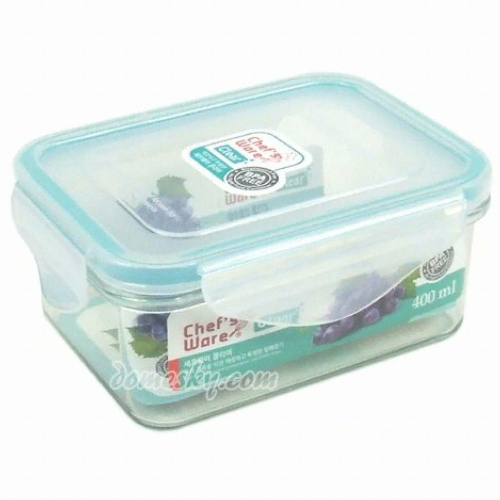 셰프웨어 클리어 밀폐용기 직사각 400ml 3개