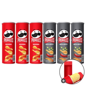프링글스 110g 3+3 오리지날/매운맛 + 트레이