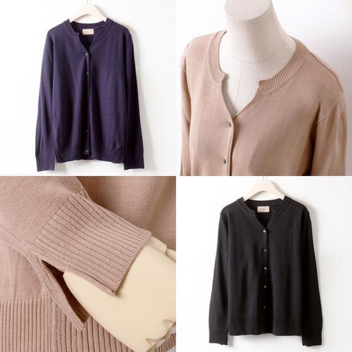 강물처럼 위쉬몰 RM 브이컷이지가디건 2977H508 빅사이즈 40958231A_이미지