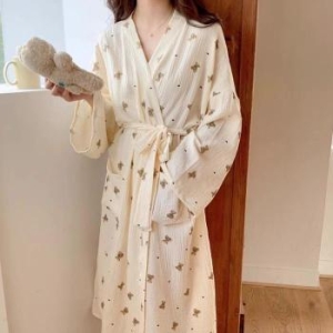 오노마 ONM 여성 홈웨어 가운 파자마 긴팔 요루면 패턴 잠옷 41329976이미지입니다. 누르면 해당 게시물로 새창이동합니다.