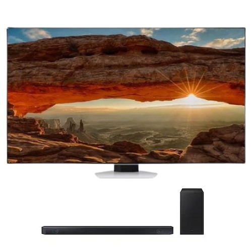 삼성전자 네오QLED KQ85QNB85AFXKR (벽걸이+사운드바, HW-Q600C)_이미지
