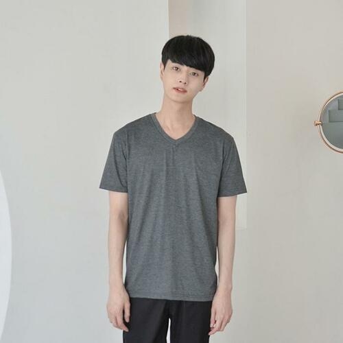 OFMPO683 언제든 V넥 반팔티 4컬러 남녀공용 반티