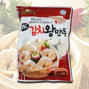 ok김치왕만두1400g 칼칼하게 맛있는김치를 넣은 왕만두
