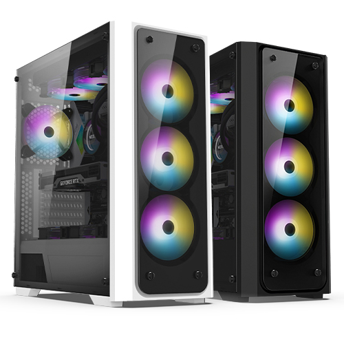 BRAVOTEC SWORD S810 RGB 타이탄 글래스 (화이트)