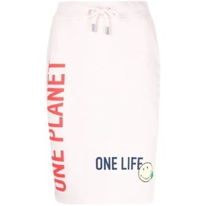 디스퀘어드2 스마일 슬로건 프린트 스커트 S73MA0478S