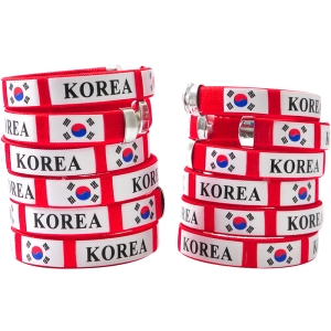 파티쇼 응원 태극기팔찌 12p 세트 혼합색상 1세트_이미지