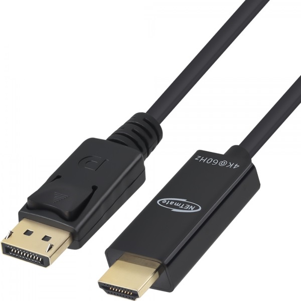 강원전자 NETmate NM-DH46 DP to HDMI 케이블 (3m, NM-DH463H)