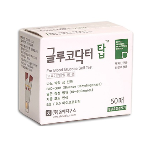 올메디쿠스 글루코닥터 탑 혈당시험지 (100매)