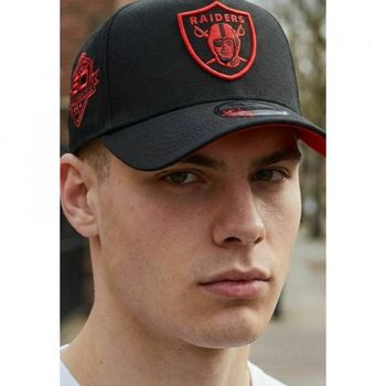 뉴에라 9포티 파이프 A프레임 사이드패치 라스베이거스 레이더스 모자 검정 7668520