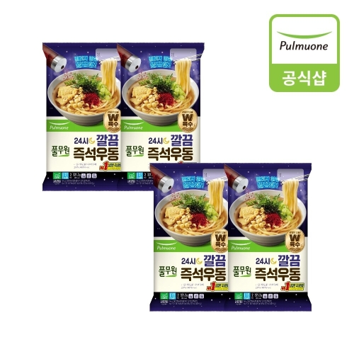 풀무원 24시 깔끔 즉석우동 321.2g (4개)