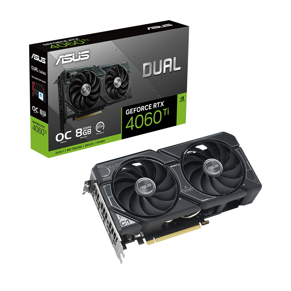 ASUS DUAL ������ RTX 4060 Ti V2 O8G OC D6 8GB �����Ƽ����