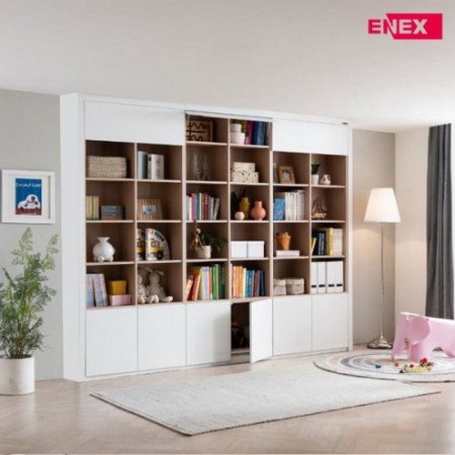 에넥스 ENNEE 시그니처 서재형 붙박이장 하부도어형 (180cm)_이미지