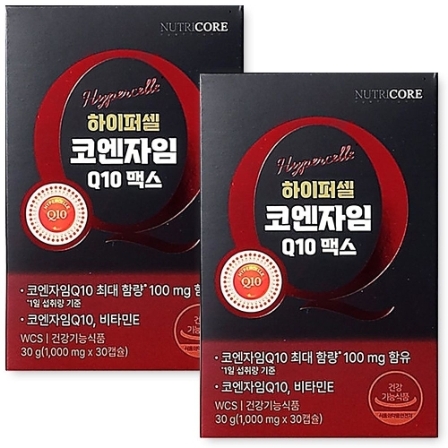 뉴트리코어 하이퍼셀 코엔자임Q10 맥스 30캡슐 (2개)