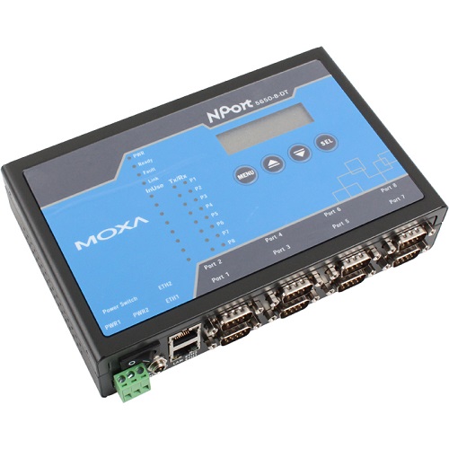 MOXA 8포트 시리얼 디바이스 서버 (NPort 5650-8-DT)_이미지