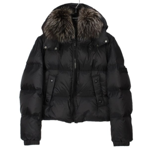 아미 폭스퍼 카라 다운 패딩 FV02955DORD C99 NOIR YVC027bk