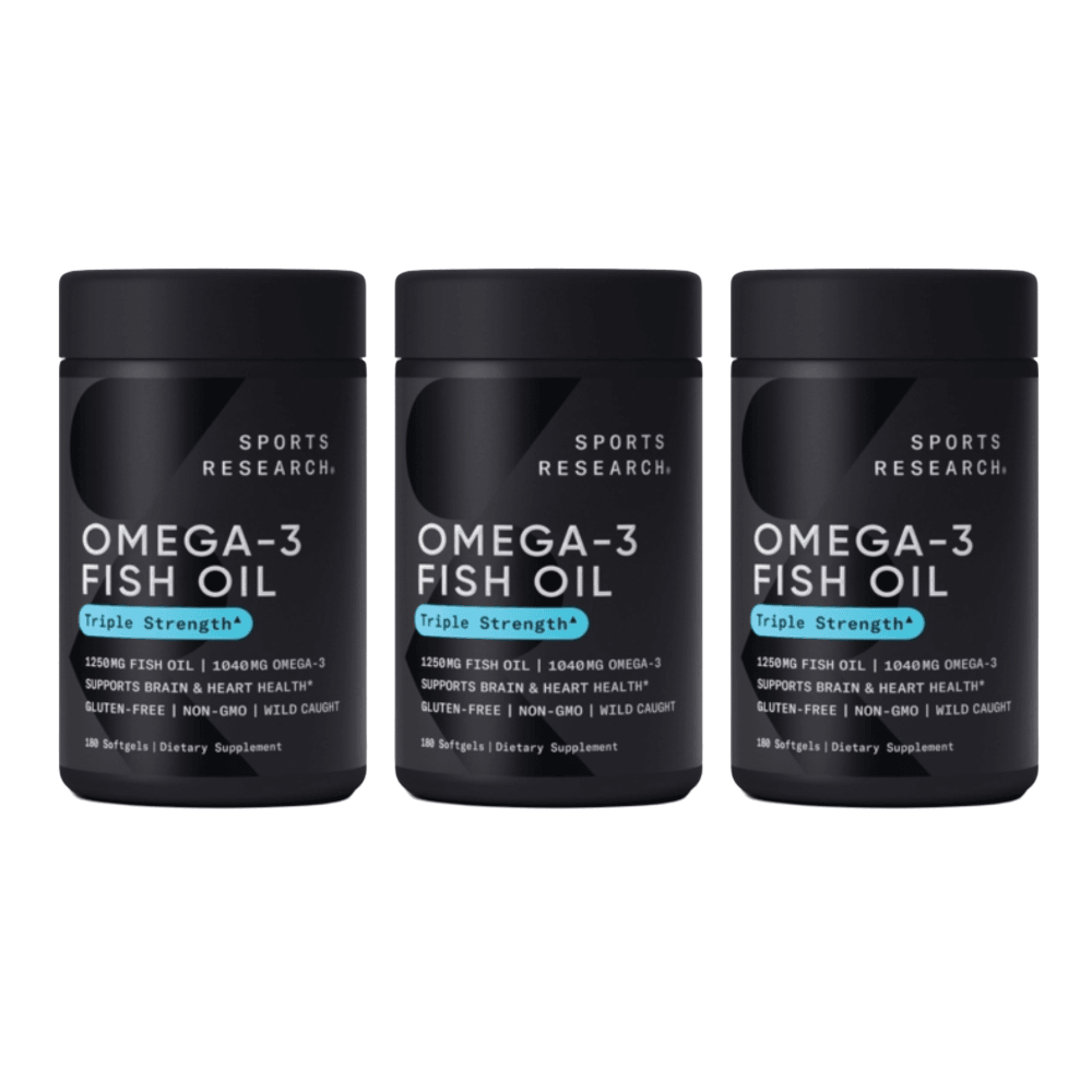스포츠리서치 트리플 스트렝스 오메가3 피쉬오일 1250mg 180캡슐 (3개)_이미지