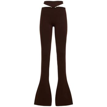 아티코 여성 Remi 컷아웃 저지 하이 라이즈 플레어 팬츠 78I XJE061_이미지