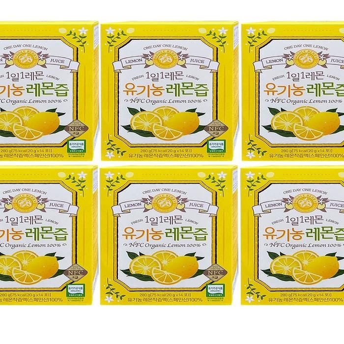 홀푸드코리아 홀베리 1일1레몬 유기농 레몬즙 20g 14포 (18개)