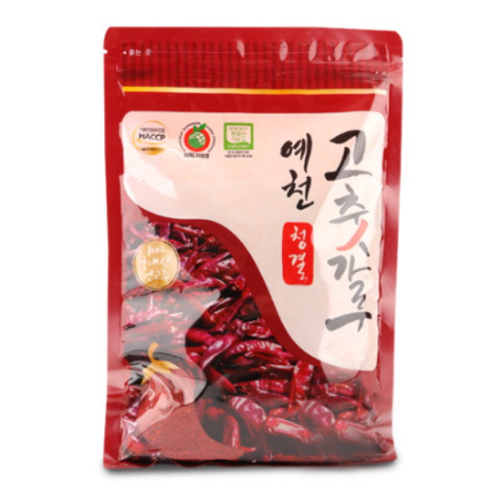 영농조합법인 22년 국내산 경북 예천 고춧가루 보통맛 500g