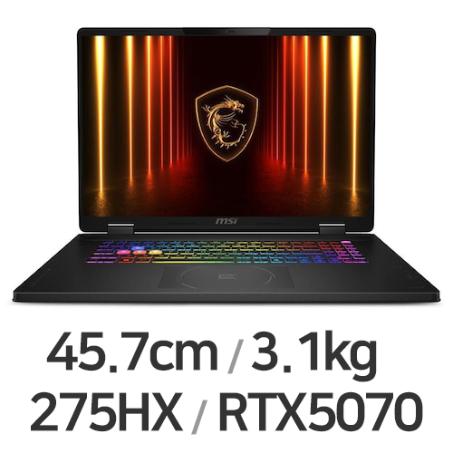 MSI 크로스헤어 18 HX AI A2XWGKG-U9 QHD+ WIN11 64GB램 (SSD 4TB)