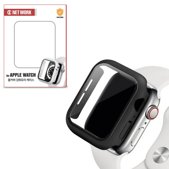 디씨네트워크 애플워치7 하이브리드 강화유리 풀커버 케이스
