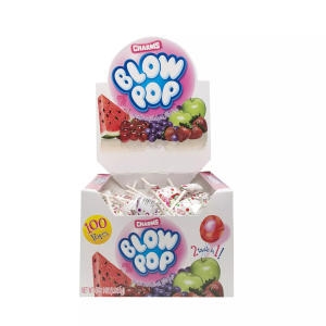 Charms Blow Pop 참스 블로우 팝 막대 사탕 100개입 1.84kg 1팩_이미지
