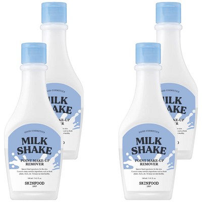 스킨푸드 밀크쉐이크 포인트 메이크업 리무버 160ml (4개)