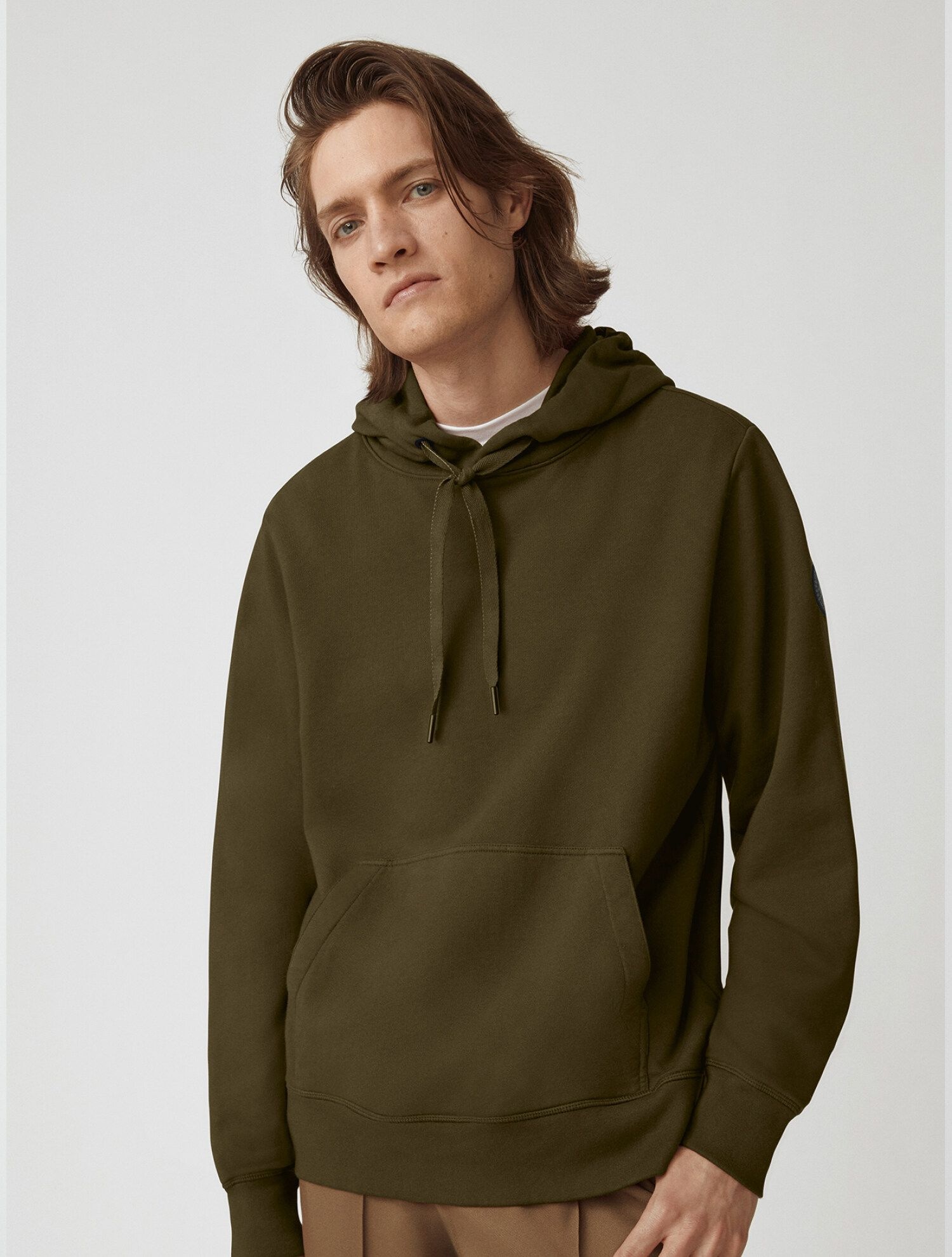 남성 Huron 후디 블랙 라벨 Military Green _Q245AMWB02KAN