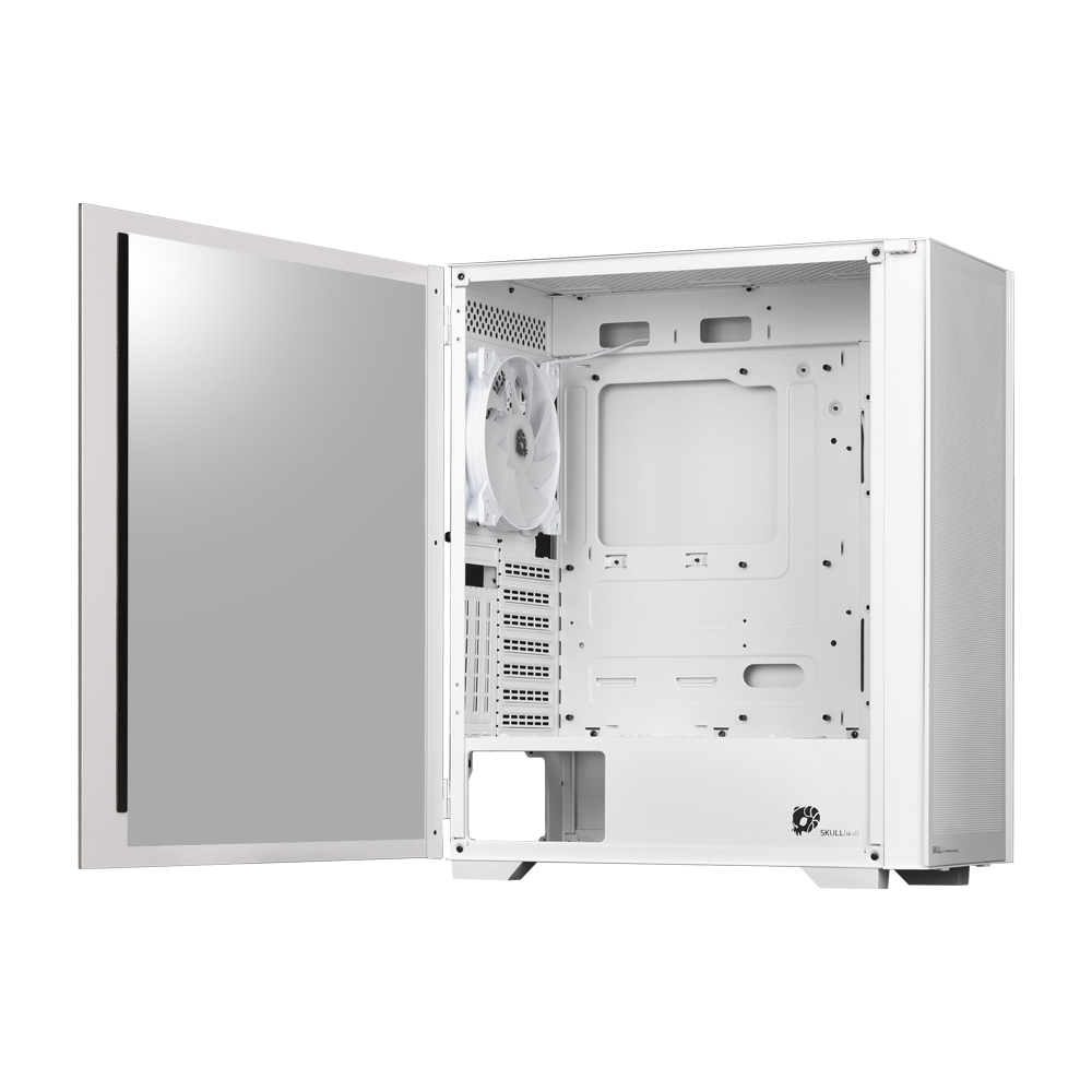 NEWZEN SKULL X50 RGB 4FAN 강화유리 (화이트)_이미지