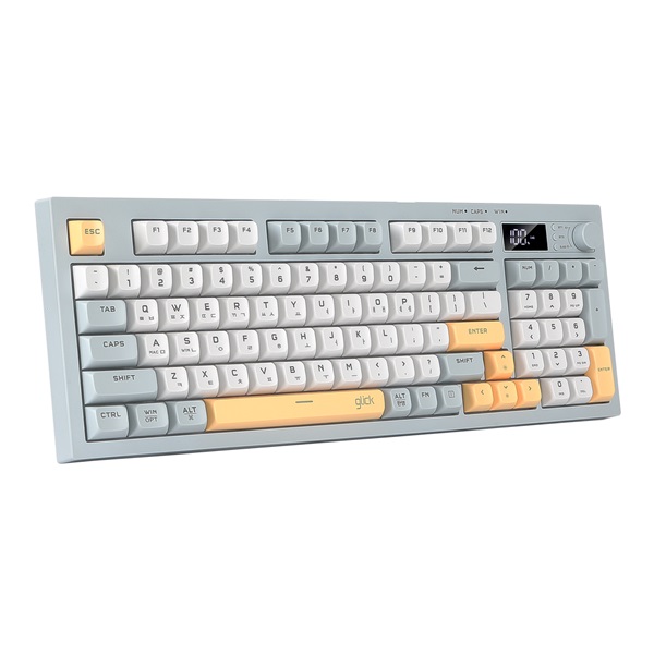 지클릭커 OFFICEPRO WK50 사일런스 M RGB 무소음 방수 무선 블루투스 94 (Navy Blue)_이미지