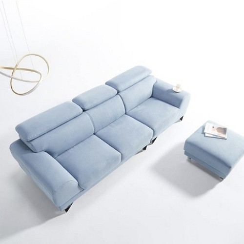 보니애가구 수프레모 아쿠아텍스 패브릭 소파 4인용 (스툴포함)_이미지