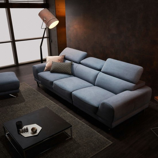 보니애가구 수프레모 아쿠아텍스 패브릭 소파 4인용 (스툴포함)_이미지