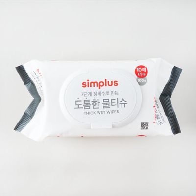 홈플러스 simplus 도톰한 물티슈 110매 (1개)_이미지