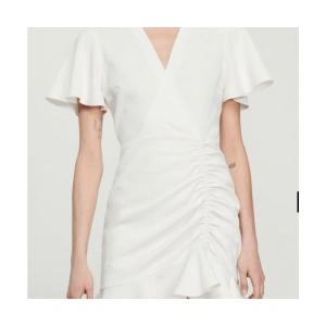  산드로 NWT 파리 알비 브이넥 미니 드레스. 사이즈 36 FR 2-4 US 캐주얼