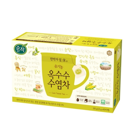 샘표식품 순작 유기농 옥수수수염차 80T이미지입니다. 누르면 해당 게시물로 새창이동합니다.