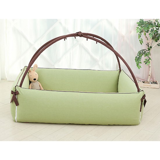 모르비도베이비 모르비도 범퍼침대 내추럴-카키그린 (특대형)