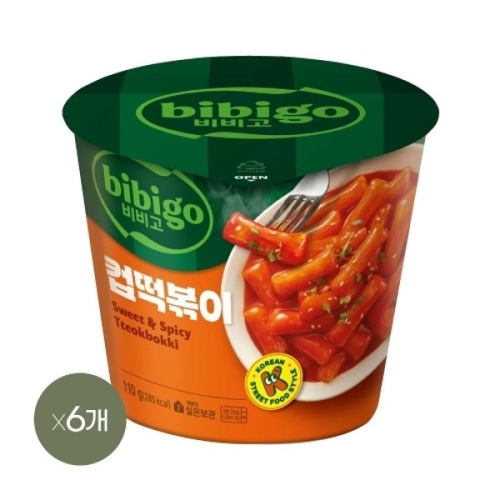 CJ제일제당 비비고 컵떡볶이 110g (6개)