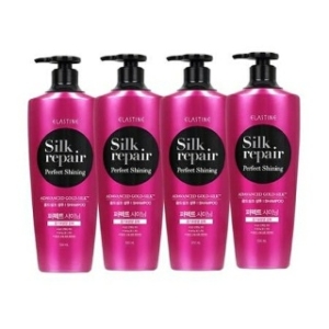 엘라스틴 실크리페어 퍼펙트 샤이닝 골드실크 샴푸 550ml (4개)_이미지
