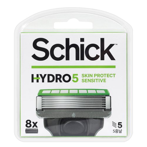 쉬크 하이드로5 스킨 프로텍트 센서티브 면도날 (8개)_이미지