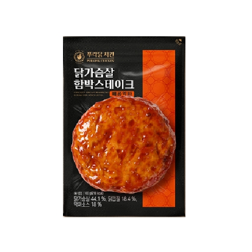 푸라닭 닭가슴살 함박스테이크 매콤악마 100g