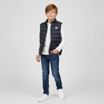 키즈 구이 패치로고 패딩 조끼 153478201
