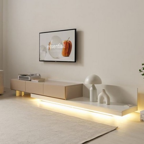 레아 확장형 수납 LED 거실장 1800