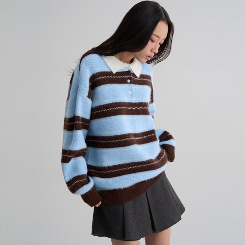 에잇세컨즈 스트라이프 킬라 미니원피스 스카이 블루 356171SM1Q