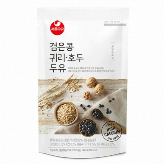 서울우유 검은콩 귀리 호두 두유 190ml (40개)