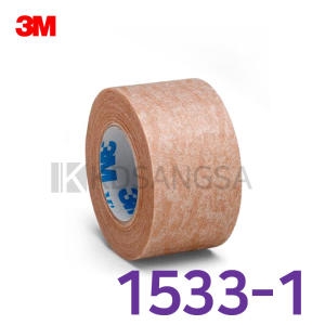 3M 종이 반창고 마이크로포 살색 1인치12롤 1533-1